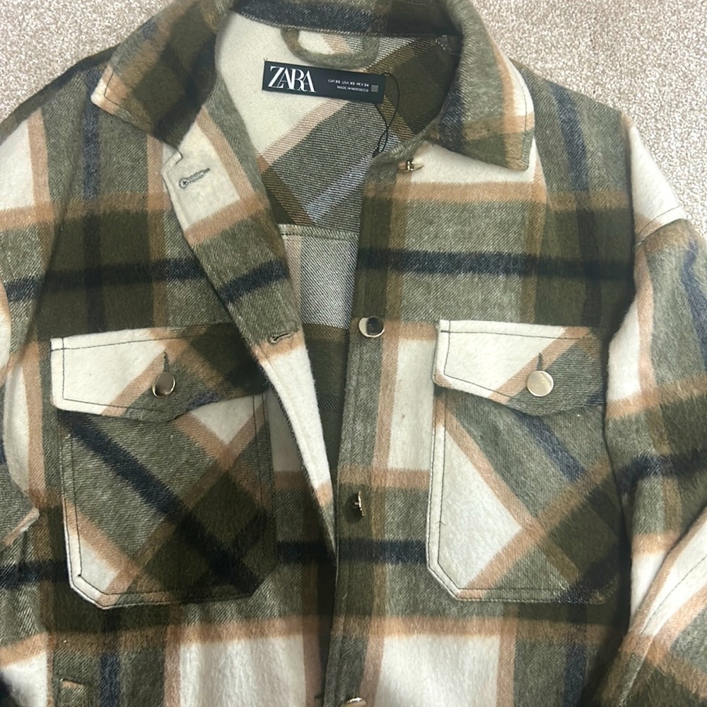 Zara Plaid Shirt Size XS